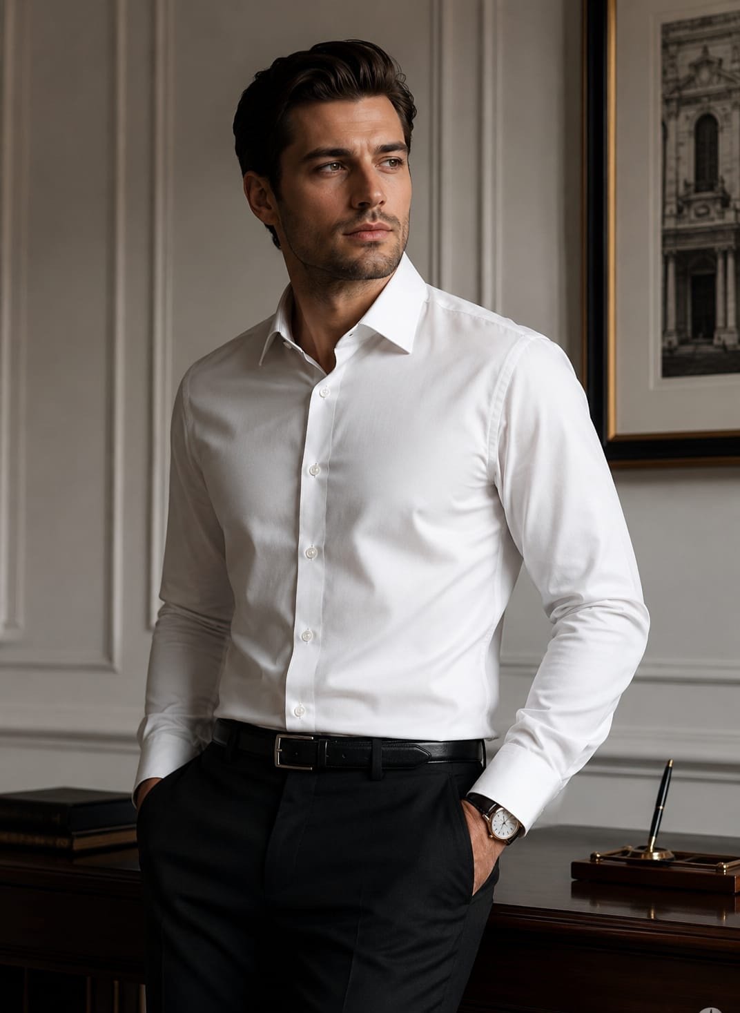 Slim fit shirt — White