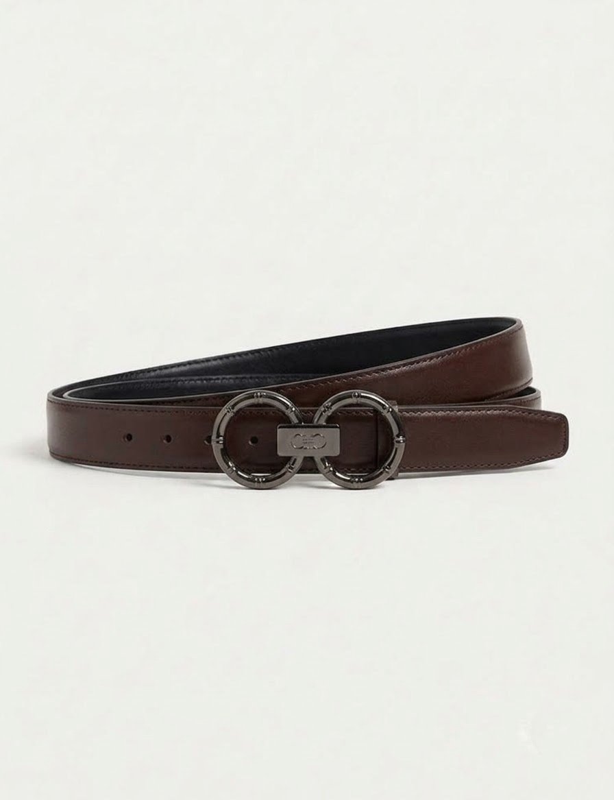 Reversible leather belt — Black & Brown