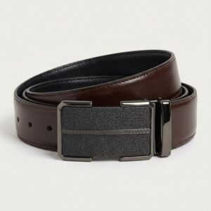 Reversible leather belt — Black & Brown