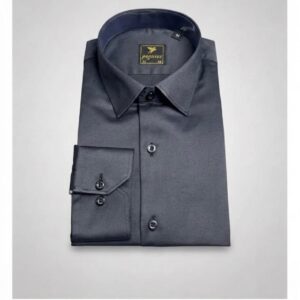 Slim fit shirt — Dark Black