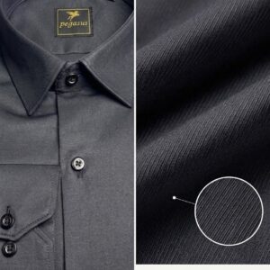Slim fit shirt — Dark Black