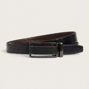 Reversible leather belt — Black & Brown