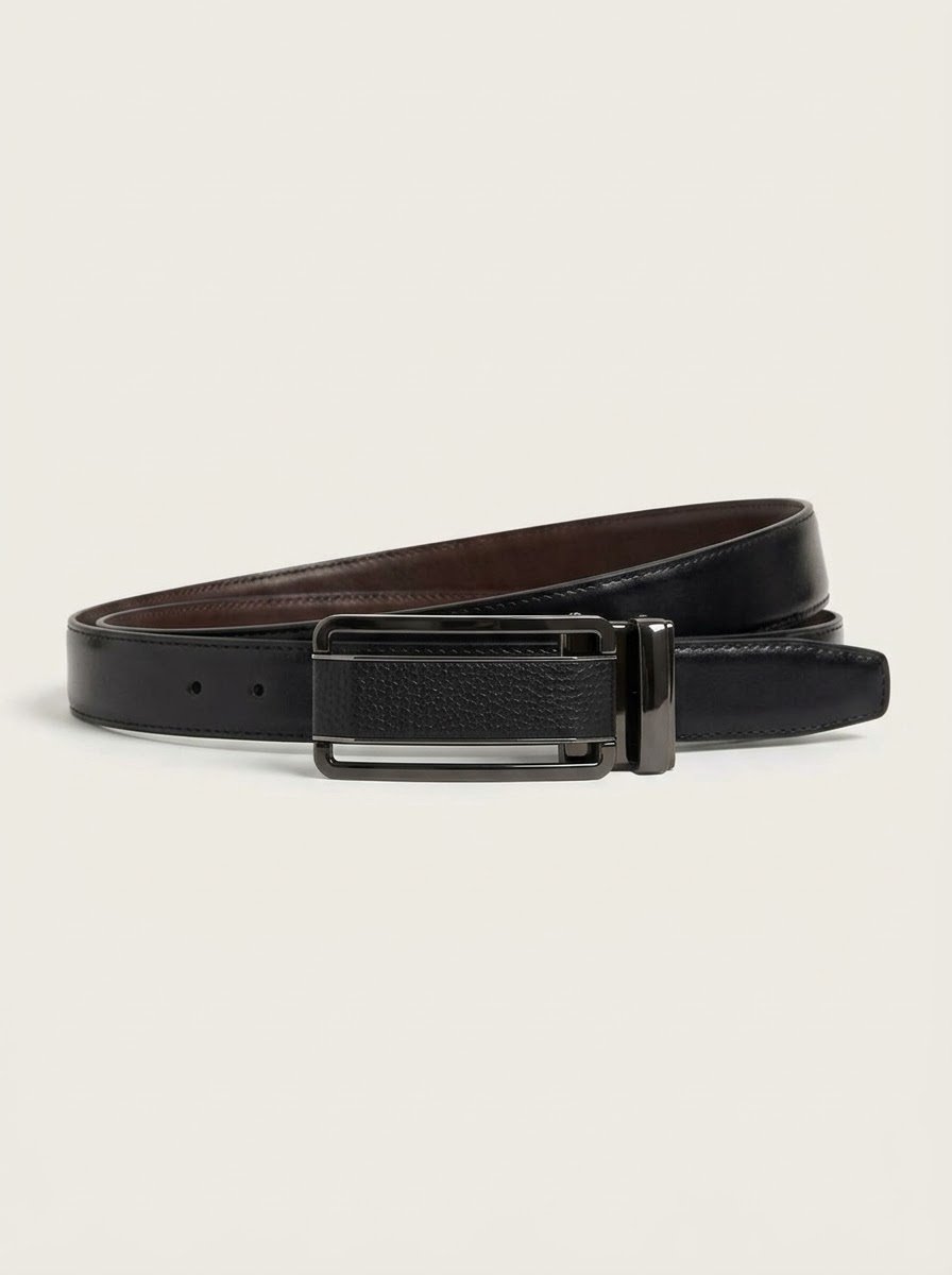 Reversible leather belt — Black & Brown